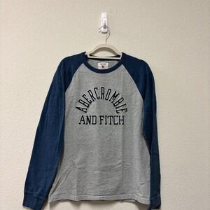 Abercrombie y2k Casual Jersey Shirt Mens Medium Long Sleeve Shirt